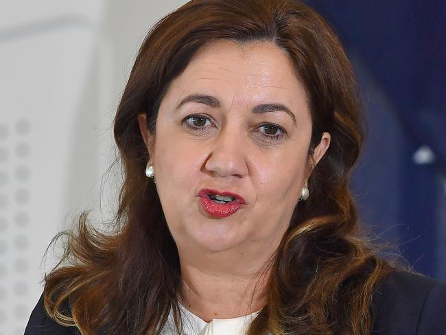 Premier Annastacia Palaszczuk Covid-19 press conference in Brisbane.Thursday November 11, 2021. Picture, John Gass