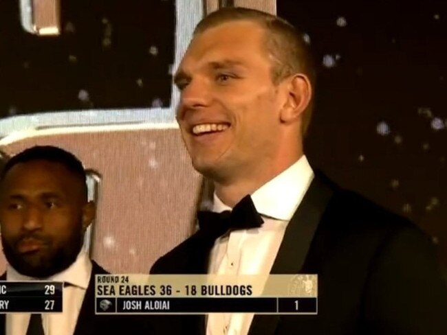 Tom Trbojevic at the Dally M Awards. Photo: Kayo.