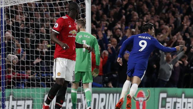 Alvaro Morata did more than just hurt United. AFP Photo / Adrian Dennis