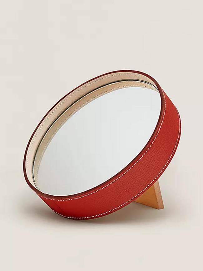 Hermes Circe Mirror $1780. <b>Shop now from</b><b><a href="https://www.hermes.com/uk/en/product/circe-mirror-H314256Mv01/" target="_blank">Hermes</a></b>