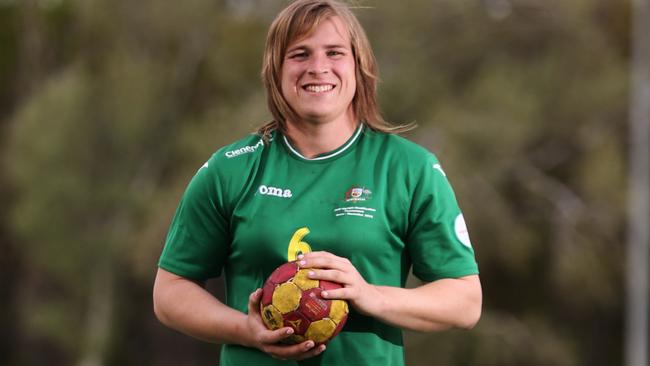 Hannah Mouncey in Canberra. Picture: Ray Strange