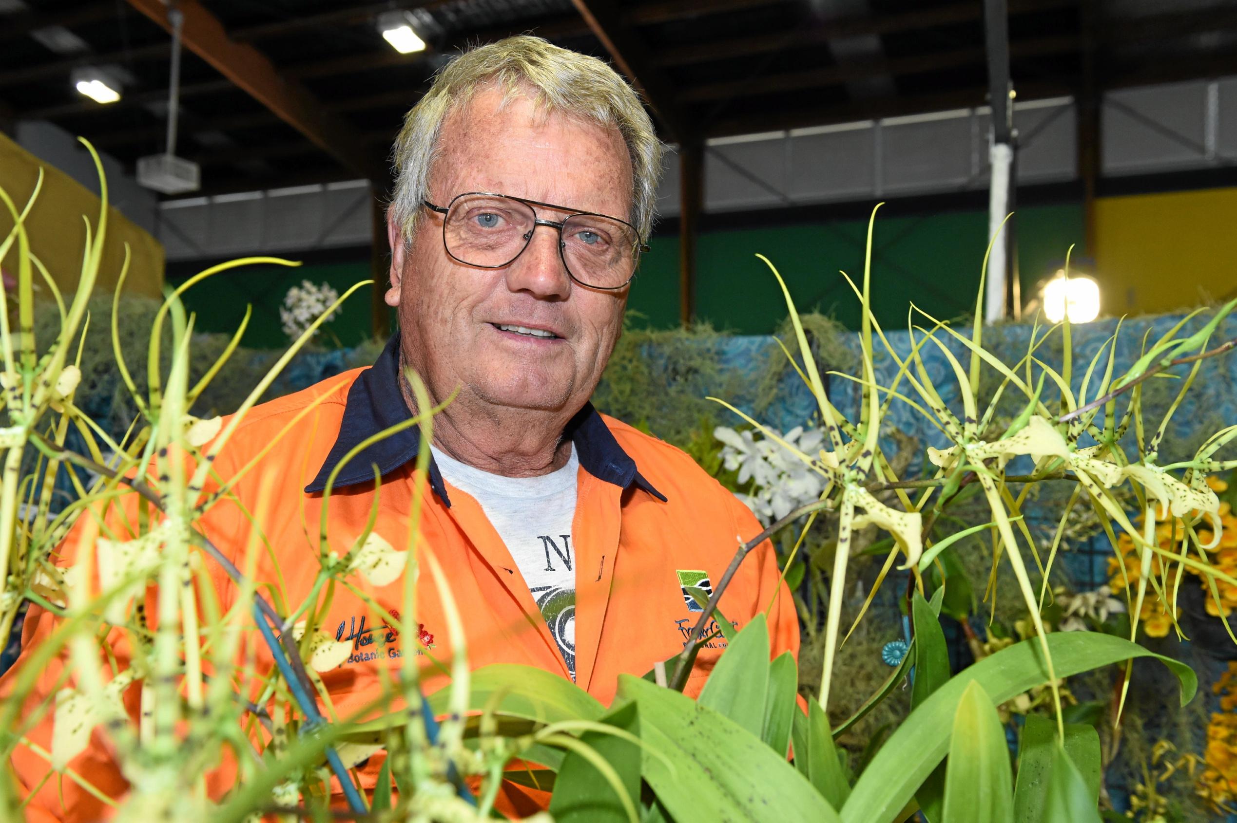 Hervey Bay Spring Orchid & Garden Spectacular - Stuart Francome from the Botanic Gardens Orchid House. Picture: Cody Fox