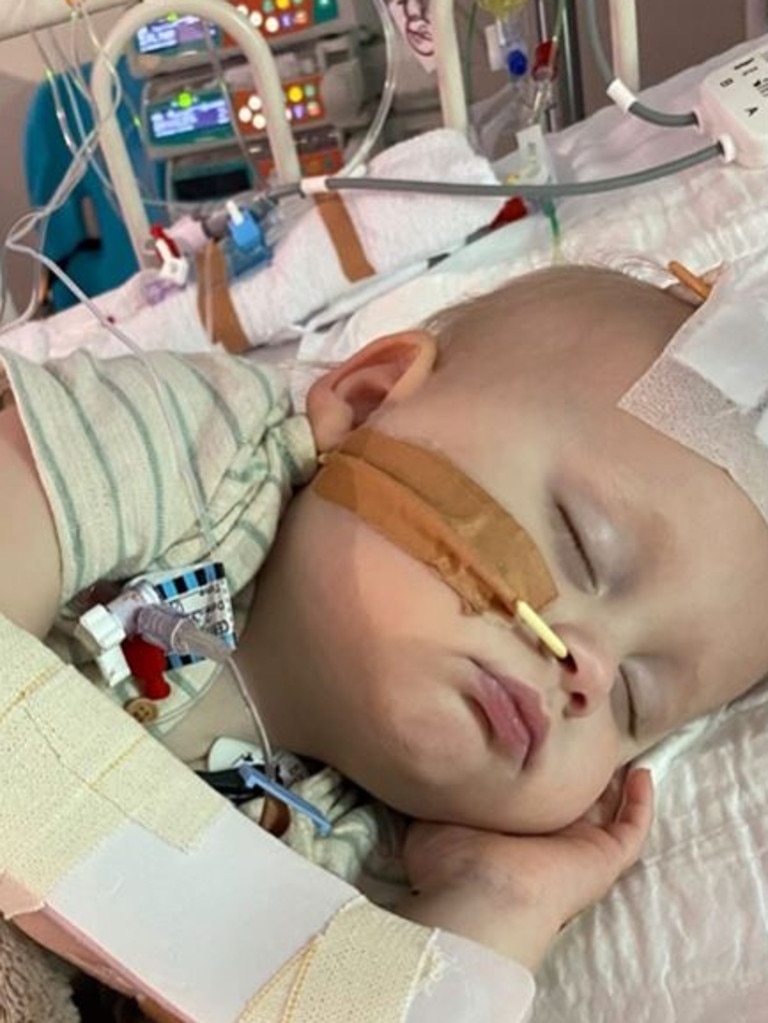 In the months since, Noah has undergone five surgeries – with more ahead. Picture: Instagram