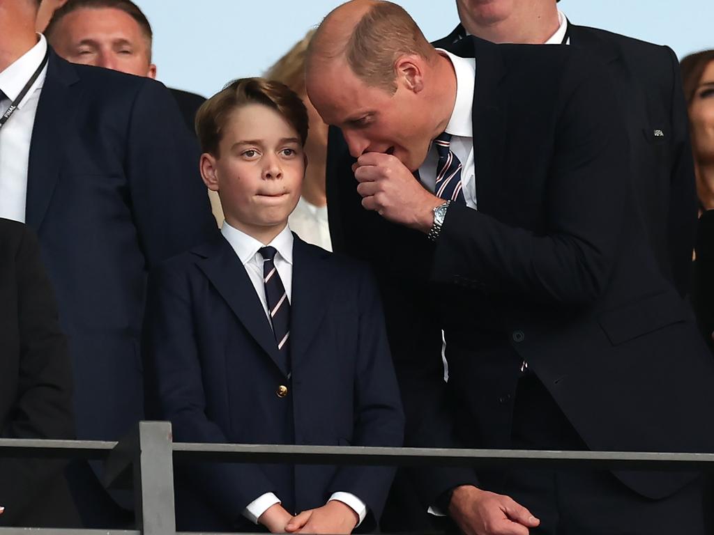 Prince George of Wales, Prince William, Prince of Wales at the UEFA EURO 2024 final match between Spain and England at Olympiastadion in Berlin, Germany. Picture: Getty Images