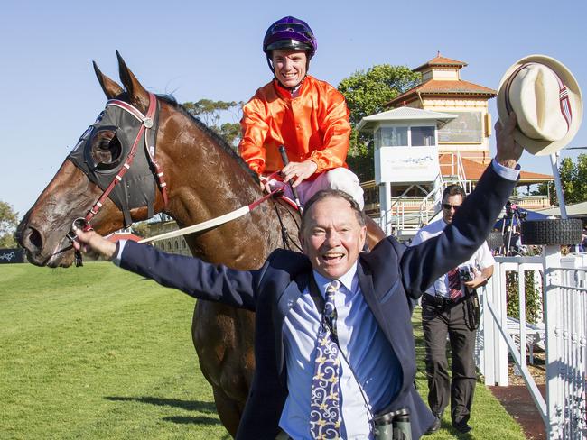 TAB | Racing - Winterbottom Stakes - Takedown. Jockey Tim Clark and Trainer Gary Moore.Credit: Simon Merritt/Western Racepix