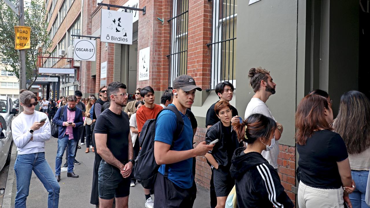 Young people are feeling the brunt of the rental crisis, with record low vacancy rates seeing larger crowds attend rental inspections than ever before. Picture: NCA NewsWire / Nicholas Eagar