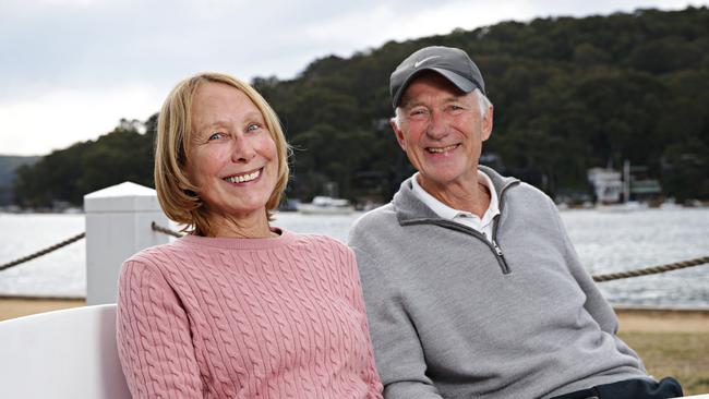 Stephen and Jill Todd at Pasadena’s pop-up cafe. They think it should remain. Picture: Adam Yip.