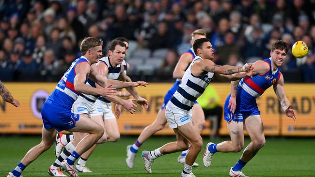 Brandan Parfitt could yet stay at Geelong. Picture: Morgan Hancock/Getty Images.