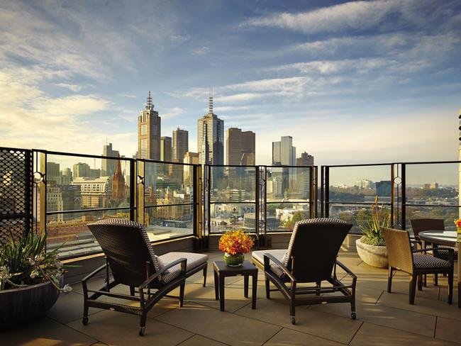 Melbourne is top of the list for Aussies holidaying at home. Picture: The Langham hotel