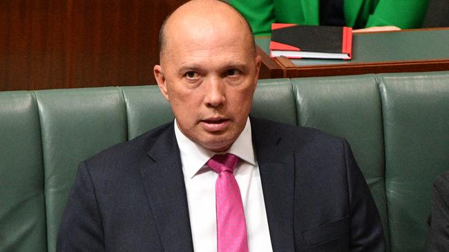 Minister for Home Affairs Peter Dutton. Picture: AAP