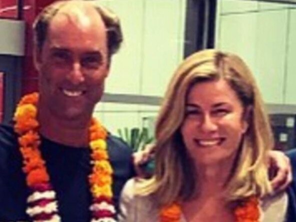 Deborah Hutton confirmed she is in a relationship with Marsh. Picture: Instagram