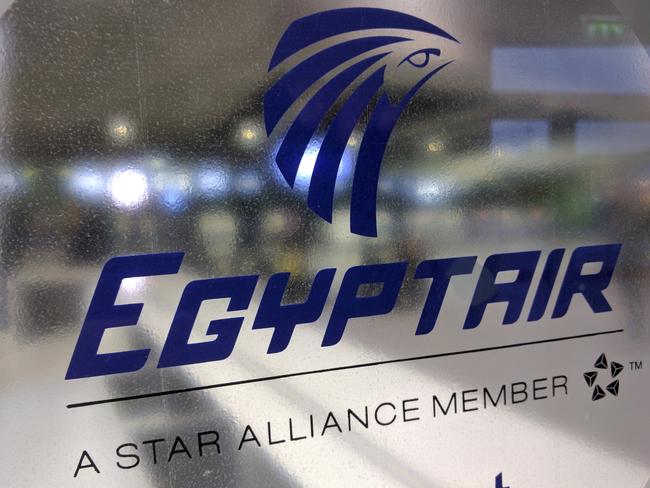 A frosted glass partition is seen at the EgyptAir counter at Charles de Gaulle Airport outside Paris, France, Thursday, May 19, 2016. EgyptAir said a flight from Paris to Cairo disappeared from radar early Thursday morning. (AP Photo/Raphael Satter)