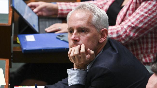 Immigration Minister Andrew Giles during question time at Parliament House this week. Picture: NCA NewsWire / Martin Ollman