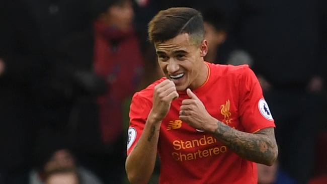 Liverpool's Brazilian midfielder Philippe Coutinho.