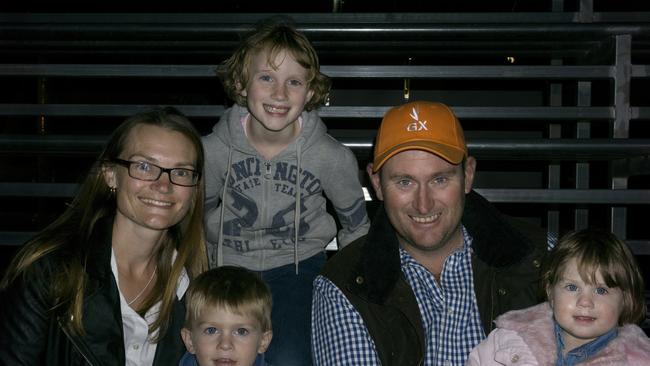 Beloved truck driver, father, and friend Nick Cooper was killed in a horror truck crash norrth of Warwick on Monday. He’s pictured here with wife Melissa and children Libby, Lincoln, and Heidi. Photo Neil Rickard / Warwick Daily News