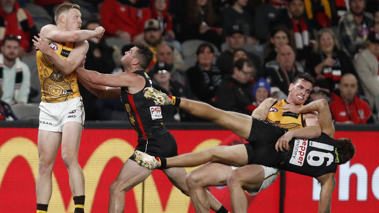 Blanck’s presence has allowed James Sicily to free wheel in defence. Picture: Darrian Traynor/Getty Images