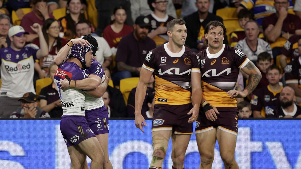 The Storm run in another try. Photo by Russell Freeman/Getty Images