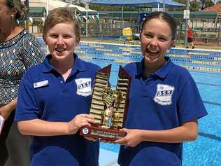 WINNERS ARE GRINNERS: Happy Captains Ben and Emily took home the trophy for their house, Cunningham. Picture: Contributed