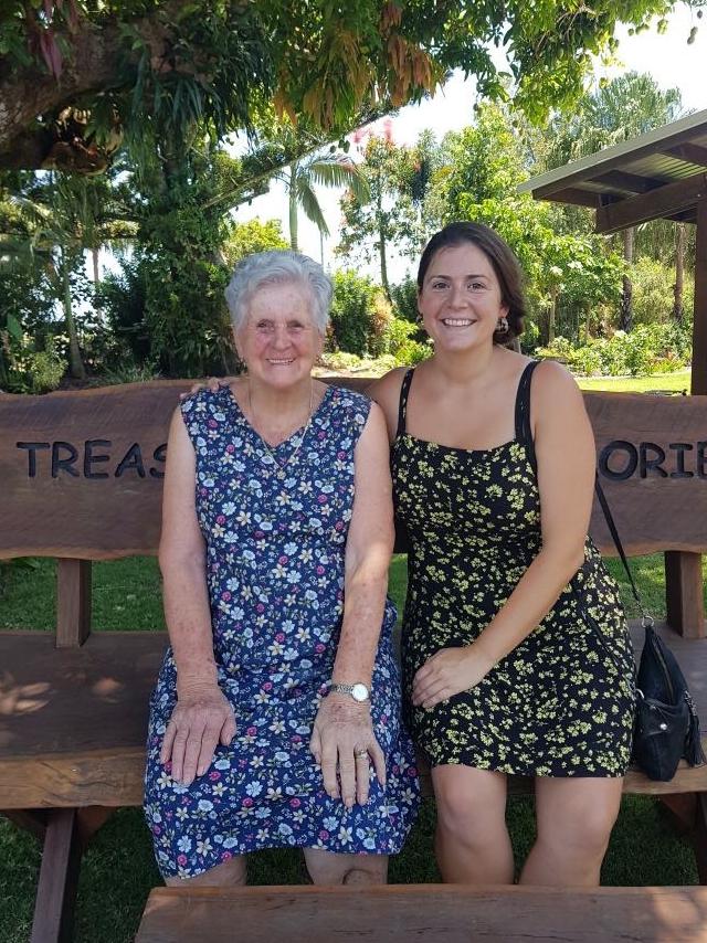 Barbara Marincic, 83, with her granddaughter Maxine Marincic. Picture: Contributed