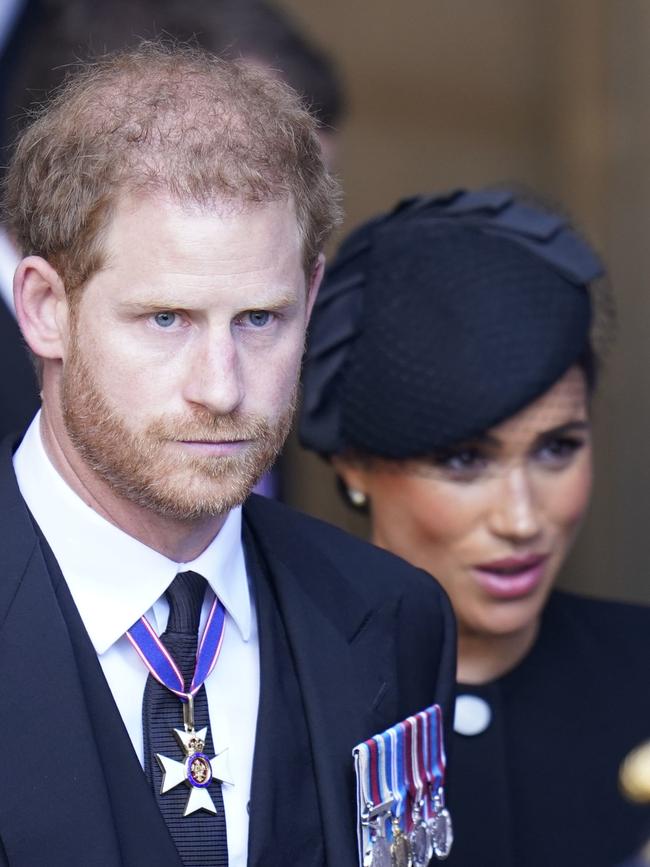 Harry said he wanted to “squash” the narrative that Meghan was behind his estrangement from the royals. Picture: Danny Lawson – WPA Pool/Getty Images