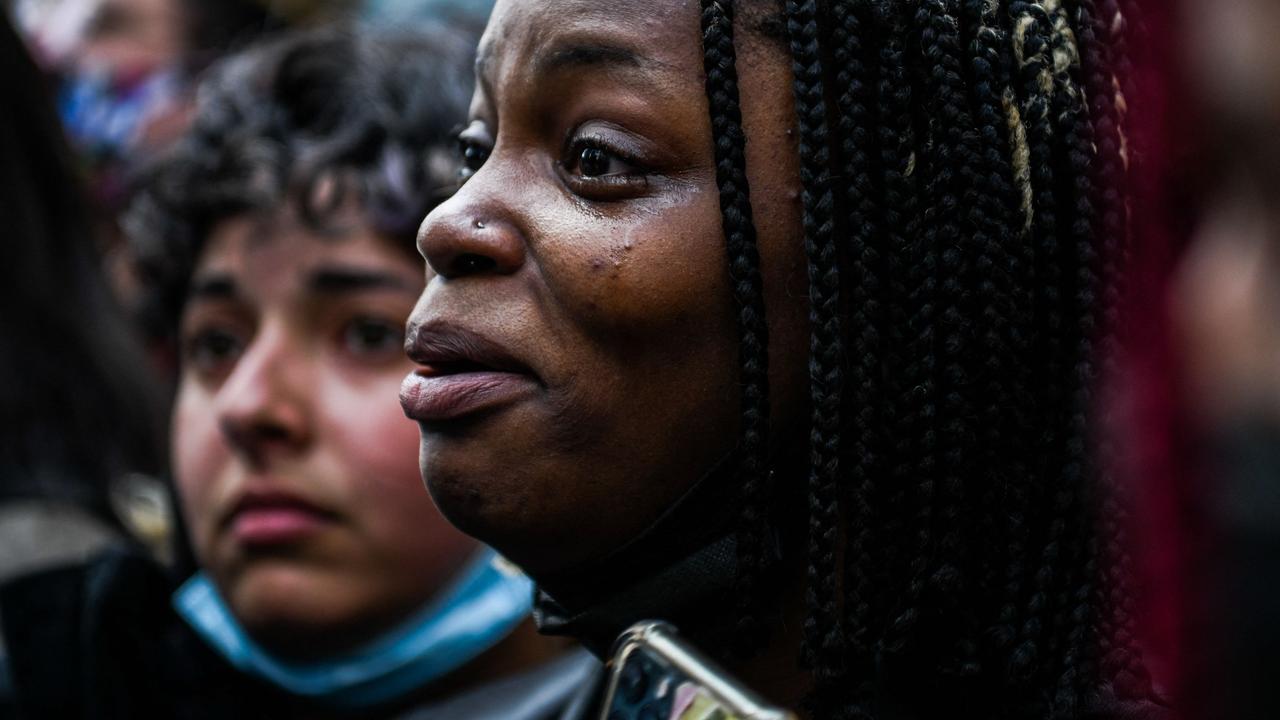 There were nerves, and tears. Picture: Chandan Khanna/AFP