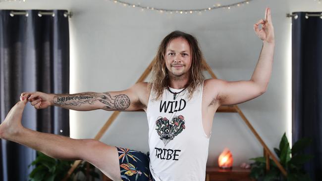 A healthy mind, body and soul is the goal of Wild Heart Yoga Tribe co-owner Jay Horton. Picture: Brendan Radke