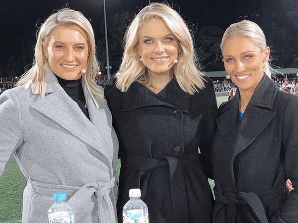 Erin Molan with Ruan Sims and Allana Ferguson.