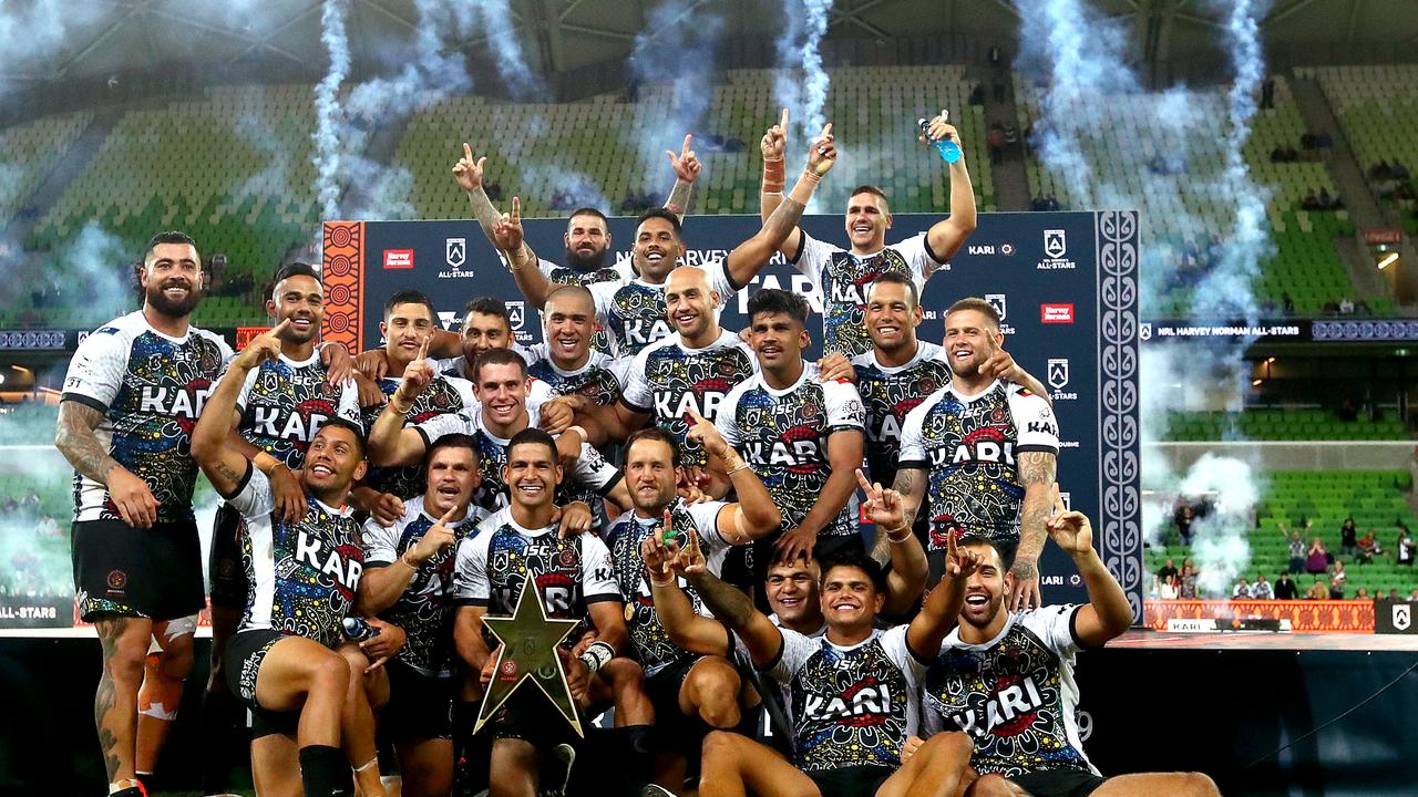 The Indigenous All Stars will look to make it two in a row, after winning the 2019 All Stars clash. Picture: Getty Images.