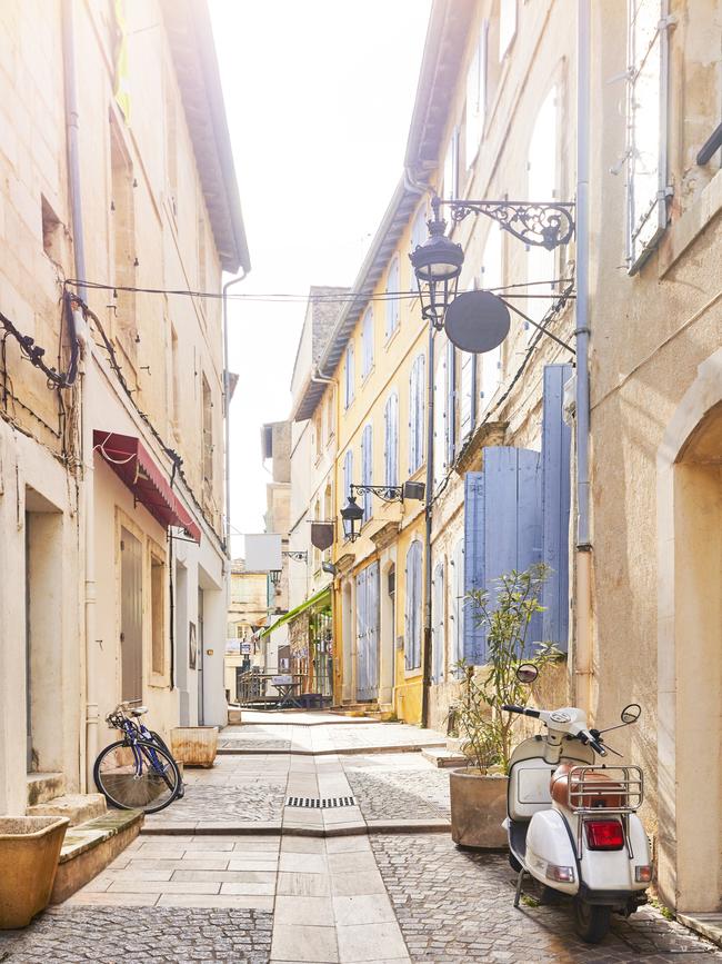 French idyllic street in Arles. Picture: Getty