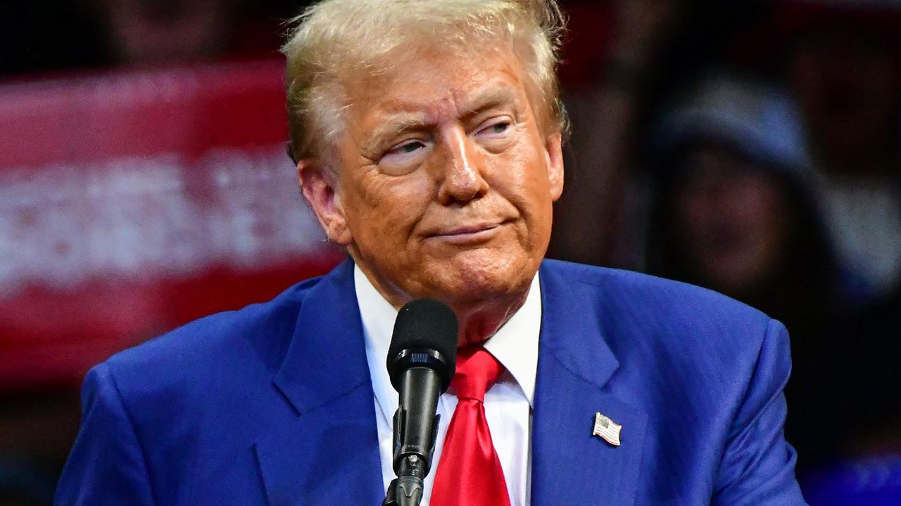 Mr Trump at a rally in Arizona. Picture: Caitlin O’Hara/AFP