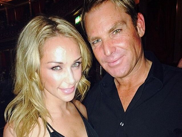 Shane Warne and Emily Scott. Picture: Instagram