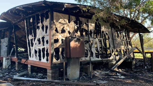 Fire crews were called to a series of fires across Singleton overnight on October 4, including one where four buildings at an old Catholic school were destroyed. Photo: Singleton Fire and Rescue NSW/Rev Thomas Chirackal/Facebook