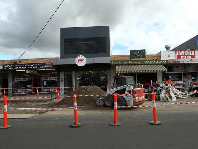 Works are set to continue until November. Picture: Hamish Blair