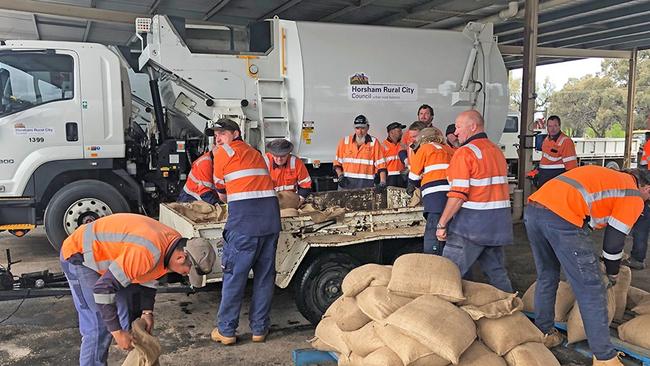 Horsham Rural City Council is preparing sandbags, bracing for the floods to come.