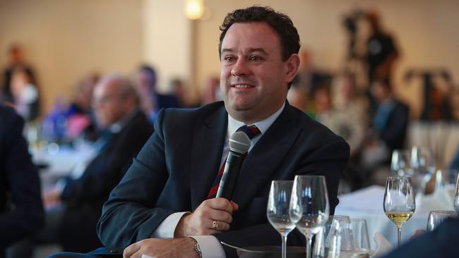 NSW Minister Stuart Ayres at the Bradfield Oration. Picture:Justin Lloyd