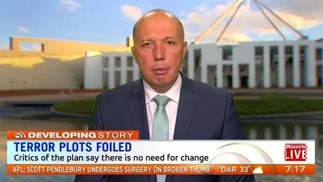 Dutton on Australia's plan to deal with terrorism