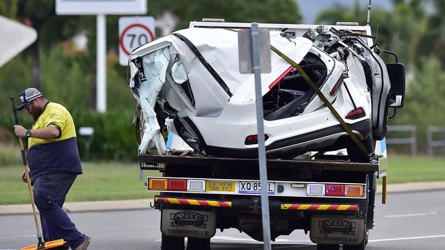 The fatal crash scene. PICTURE: MATT TAYLOR.