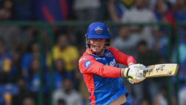 Fraser-McGurk is playing a starring role in the IPL. (Photo by Money SHARMA / AFP)