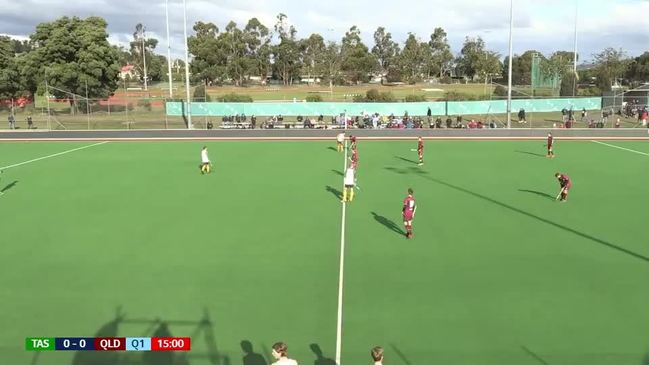 REPLAY: National U18's Boys Hockey Championships - QLD vs TAS