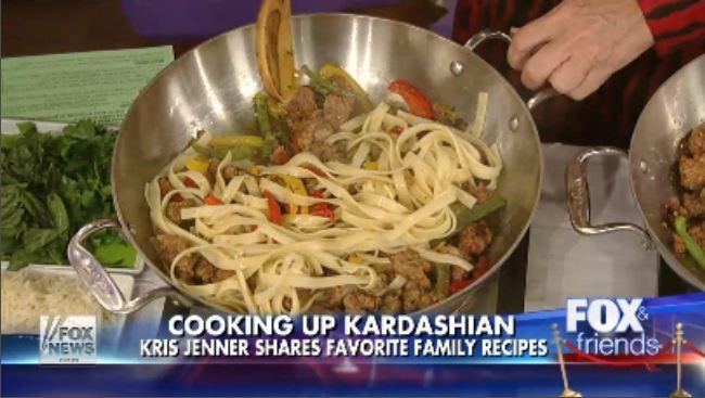 Kris Jenner's sausage and peppers | Daily Telegraph