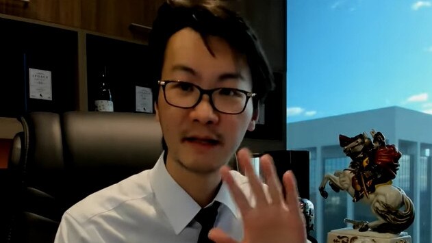 Oli Capital director Luo Qi in a YouTube video. Picture: YouTube