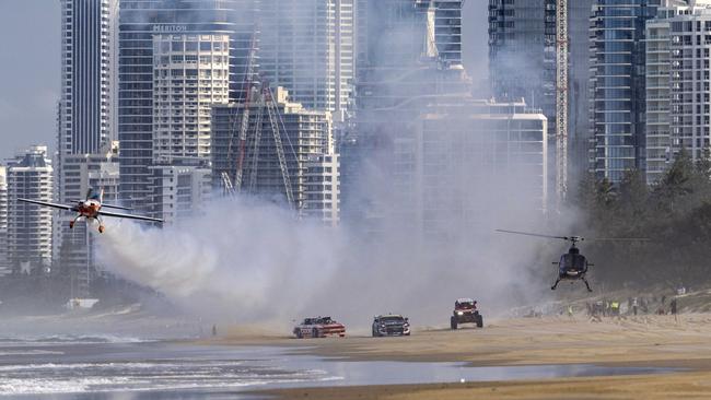 Ms Rogers has no regrets about renting at Main Beach on the Gold Coast where there is always something happening such as the Supercars buildup ahead of this weekend’s Boost Mobile GC 500 event.