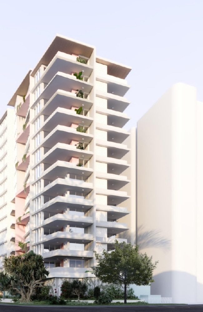 Artist impression of a new tower planned for Kirra by PYCO Group.