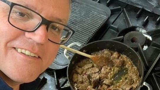 His opponent’s curry nights captivated the nation, sometimes for the wrong reasons. Picture: scottmorrison/Instagram