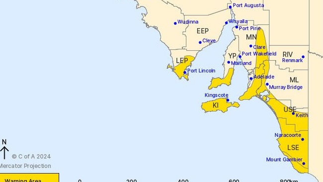 Severe weather warnings are in place again today. Picture: BOM