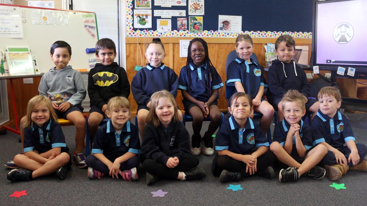 My First Year 2022: Riverview State School Prep F class (Back row: Kordell, Uwan, Malia, Precious, Isla, Mythias. Front: Lilliana, Keira, Emily, Azyra, Jerry, Arthur.)