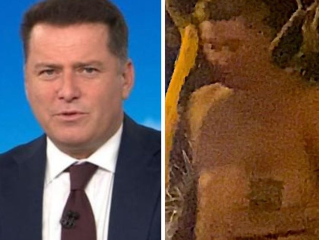 Karl Stefanovic and Michael Clarke's wild park confrontation was filmed by a bystander.