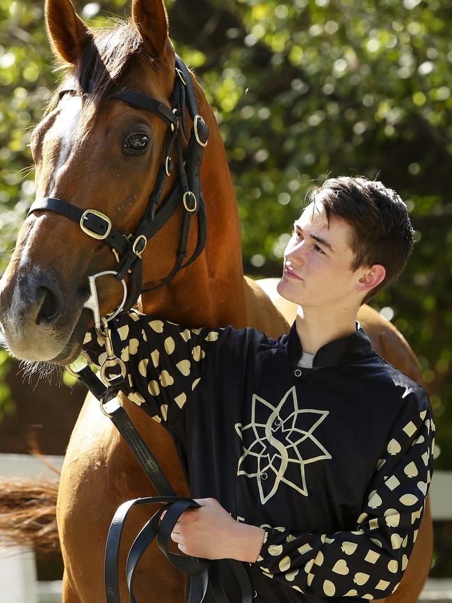 Regan Bayliss and Redkirk Warrior at Randwick on Monday. Picture: Justin Lloyd