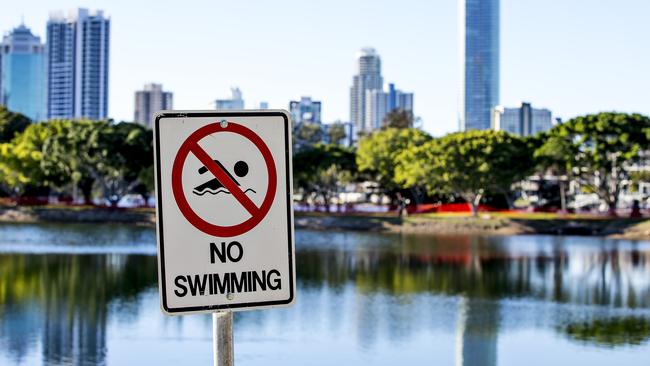 Evandale Lake is closed indefinitely. Picture: Jerad Williams