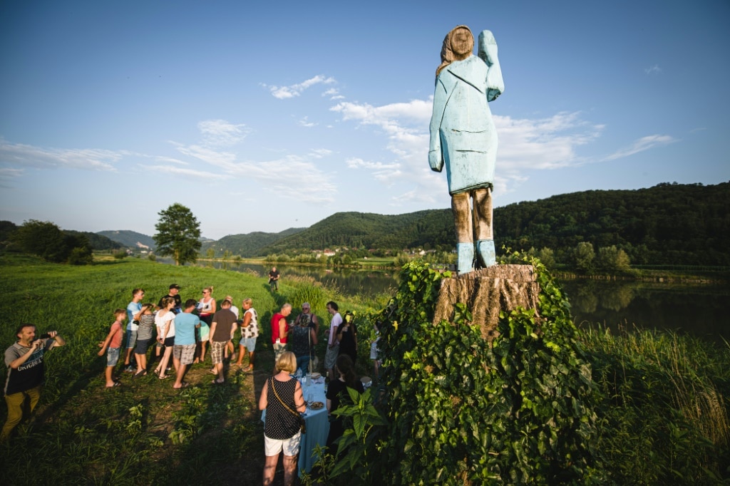 Slovenia probes disappearance of latest Melania Trump statue